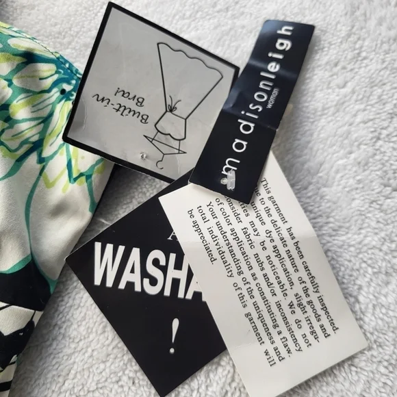 Madison Leigh Dress w/Built in Bra Turquoise/Black Floral Women's Size 22W NWT - Picture 11 of 12